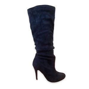 Shoedazzle | Faux Suede Slouch Stiletto Boots | size 7.5